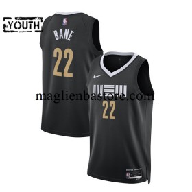Maglia NBA Memphis Grizzlies Desmond Bane 22 2023-2024 Nike City Edition Nero Swingman - Bambino
